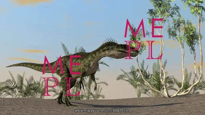: Monolophosaurus walking across an open desert : Monolophosaurus walking across an open desert