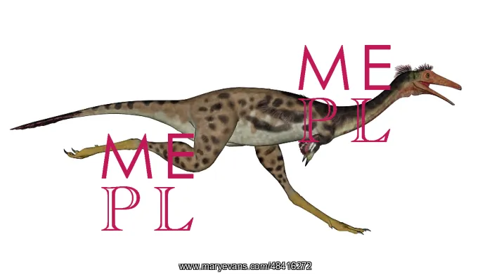 : Mononykus dinosaur running : Mononykus dinosaur running