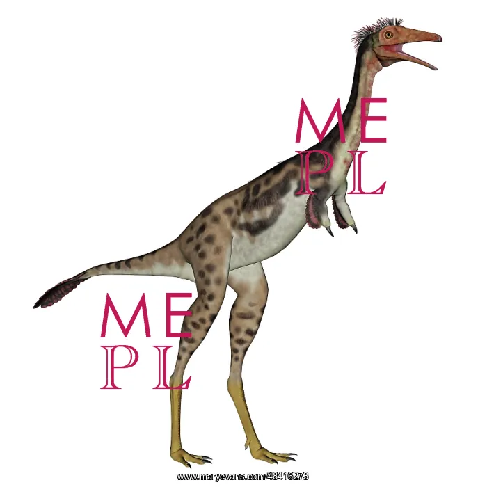 : Mononykus dinosaur standing : Mononykus dinosaur standing