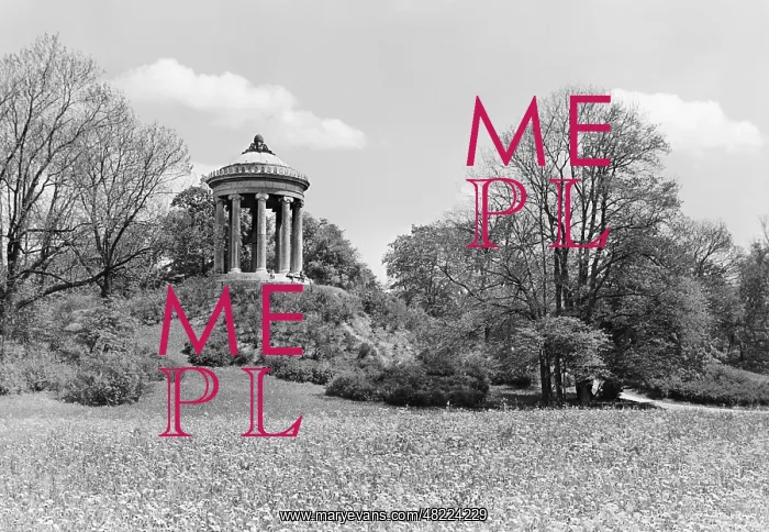 : Monopteros in the English Garden in Munich : Monopteros in the English Garden in Munich