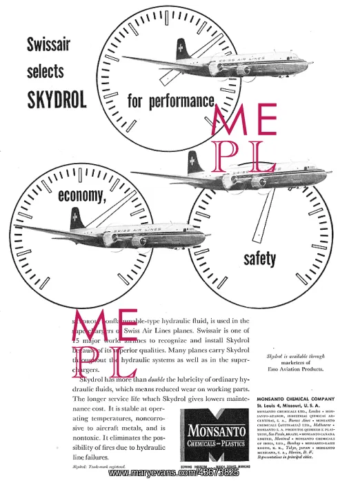 : Monsanto Skydrol Fire Resistant Hydraulic : Monsanto Skydrol Fire Resistant Hydraulic
