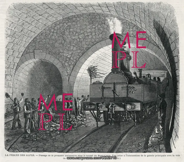 : Mont Cenis Tunnel Opens : Mont Cenis Tunnel Opens