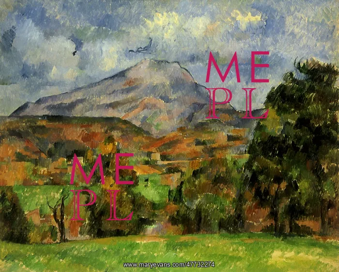  : Mont Sainte-Victoire, by Paul Cezanne
