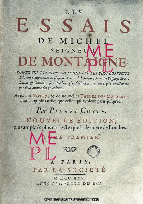 : MONTAIGNE, Michel de (1533-1592) : MONTAIGNE, Michel de (1533-1592)
