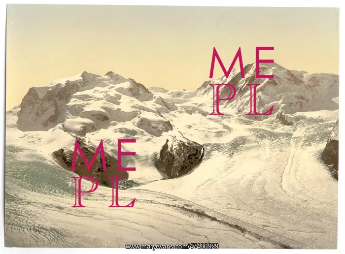 : Monte Rosa, Lyskamm, with Gorner Glacier, Valais, Alps of, S : Monte Rosa, Lyskamm, with Gorner Glacier, Valais, Alps of, S