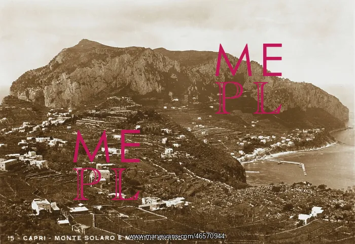 : Monte Solaro and the Grand Harbour, Capri : Monte Solaro and the Grand Harbour, Capri