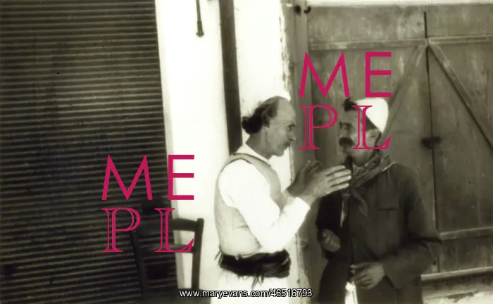 : Two Montenegrin men share a joke : Two Montenegrin men share a joke