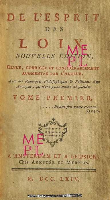 : Montesquieu, Charles-Louis de Secondat, baron de : Montesquieu, Charles-Louis de Secondat, baron de