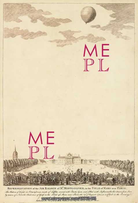 : Montgolfier balloon, Champ de Mars, Paris : Montgolfier balloon, Champ de Mars, Paris
