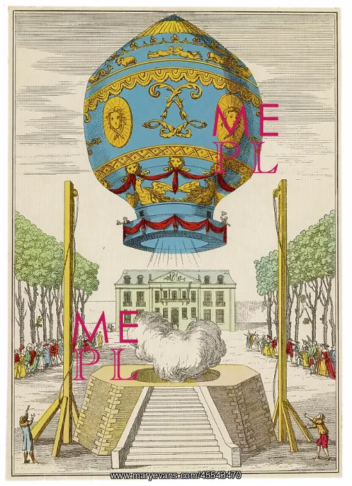 : Montgolfiere balloon, first manned ascent : Montgolfiere balloon, first manned ascent
