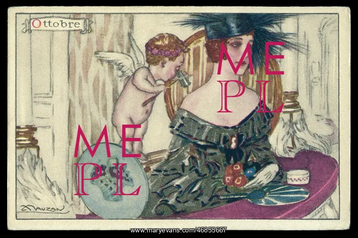 : Month Postcard -- Ottobre (October) : Month Postcard -- Ottobre (October)