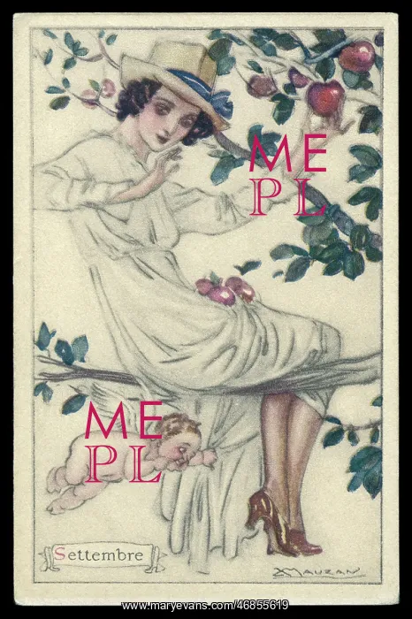 : Month Postcard -- Settembre (September) : Month Postcard -- Settembre (September)