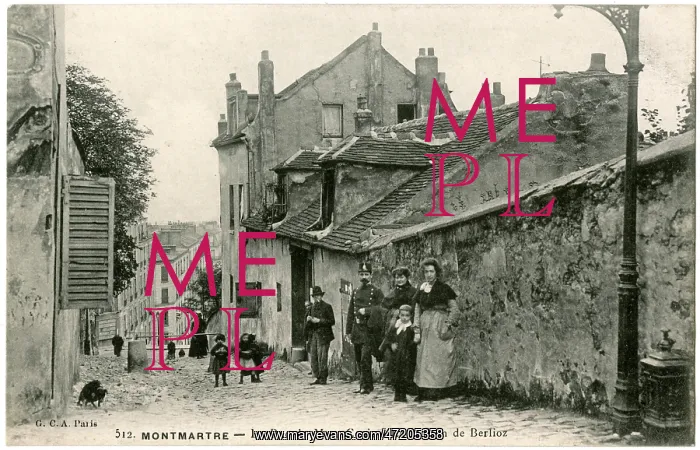 : Montmartre home of Hector Berlioz, composer : Montmartre home of Hector Berlioz, composer