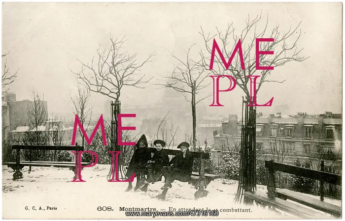 : MONTMARTRE SNOW C1905 : MONTMARTRE SNOW C1905