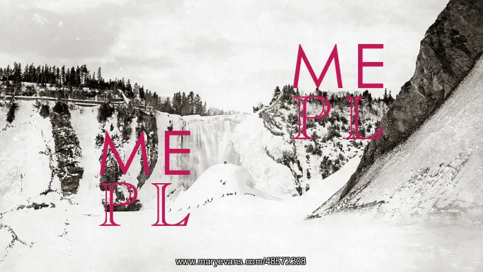 : Montmorency Falls, Canada, frozen in winter, circa 1890 : Montmorency Falls, Canada, frozen in winter, circa 1890