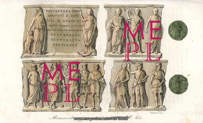: Monument with allegorical statues representing : Monument with allegorical statues representing