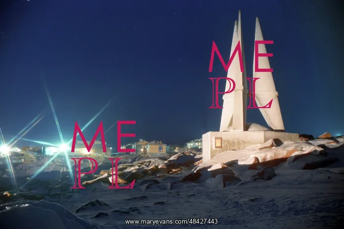 : Monument commemorating 40th anniversary of Dikson's : Monument commemorating 40th anniversary of Dikson's
