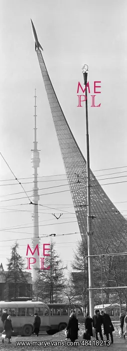 : Monument to Conquerors of Space in Moscow, 1968 : Monument to Conquerors of Space in Moscow, 1968