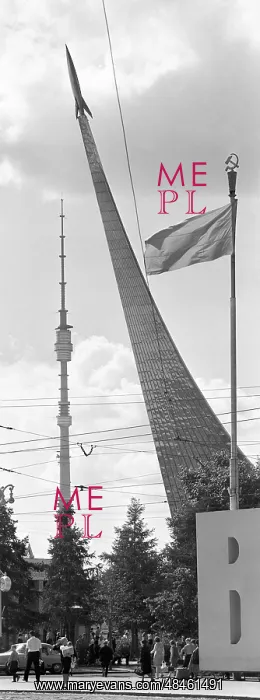 : Monument to Conquerors of Space in Moscow, 1968 : Monument to Conquerors of Space in Moscow, 1968