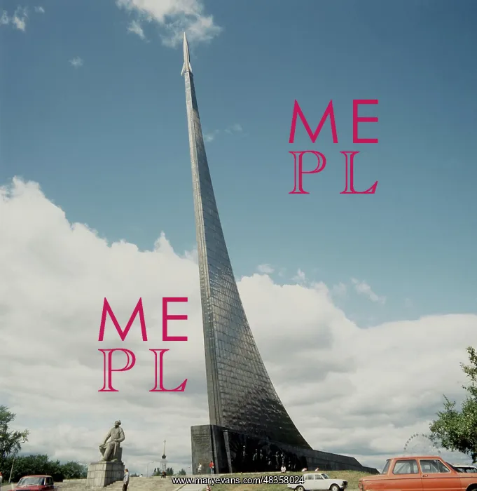 : Monument to Conquerors of Space in Moscow, 1995 : Monument to Conquerors of Space in Moscow, 1995