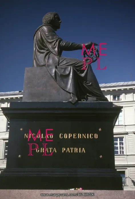 : Monument to Copernicus, Warsaw, Poland : Monument to Copernicus, Warsaw, Poland