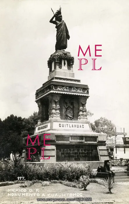 : Monument to Cuauhtemoc at Mexico City : Monument to Cuauhtemoc at Mexico City