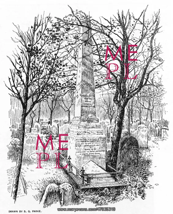 : Monument to Daniel Defoe, Bunhill Fields, London : Monument to Daniel Defoe, Bunhill Fields, London