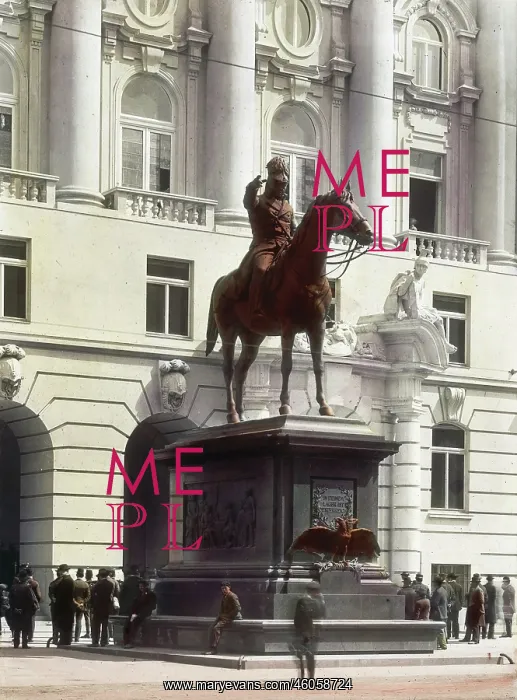 : The monument of the field marshal Radetzky : The monument of the field marshal Radetzky