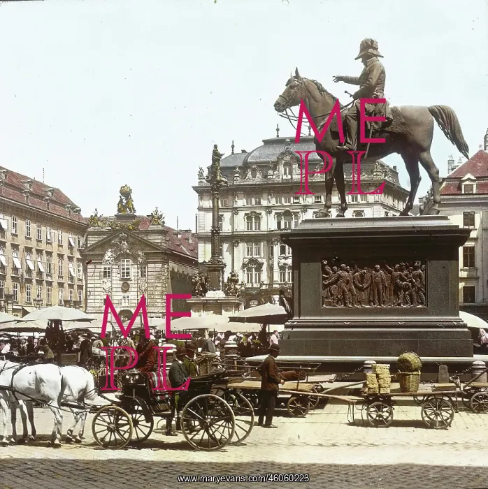 : The monument of the field marshal Radetzky : The monument of the field marshal Radetzky
