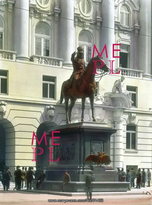 : The monument of the field marshal Radetzky : The monument of the field marshal Radetzky