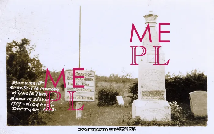 : Monument in memory of Uncle Tom - Rev. Josiah Henson : Monument in memory of Uncle Tom - Rev. Josiah Henson