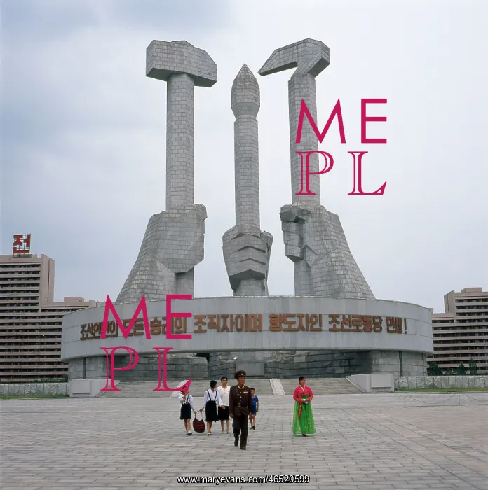 : Monument, North Korean Communist Party, Pyongyang : Monument, North Korean Communist Party, Pyongyang