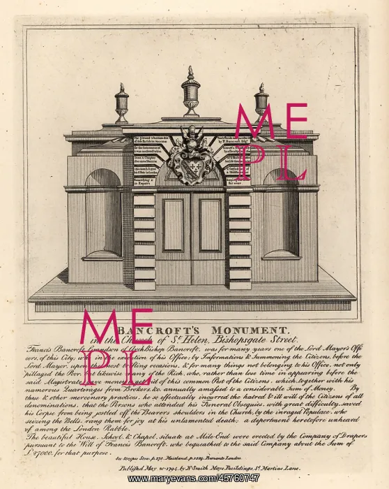 : Monument of Thomas Bancroft, Lord Mayor's Officer