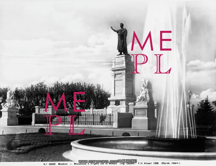 : Italy. Monument to Virgil, Mantua : Italy. Monument to Virgil, Mantua
