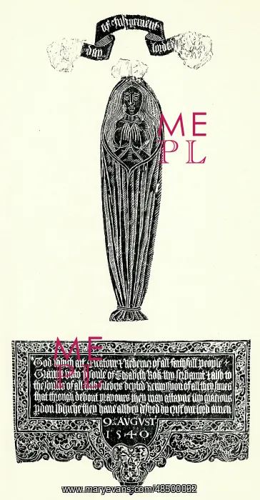 : Monumental brass rubbing, Elizabeth Rok, Penn, Bucks : Monumental brass rubbing, Elizabeth Rok, Penn, Bucks