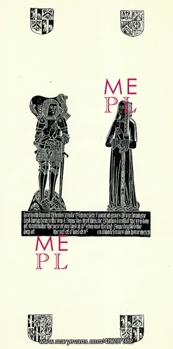 : Monumental Brass Rubbing, Thomas and Anne Broke : Monumental Brass Rubbing, Thomas and Anne Broke