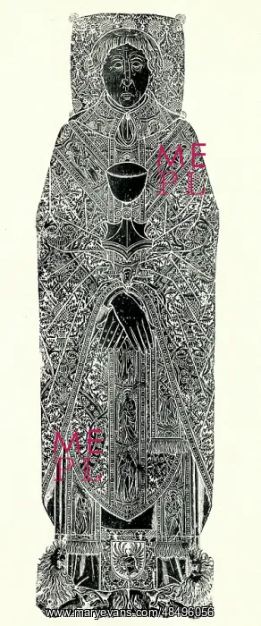 : Monumental brass rubbing, unknown priest, Bremen : Monumental brass rubbing, unknown priest, Bremen