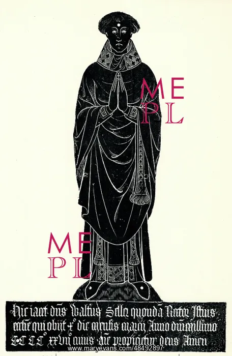  : Monumental brass rubbing, Walter Seller, Iden, Sussex