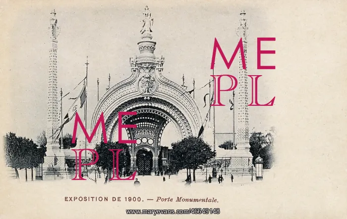 : The Monumental Gate - Paris Exposition of 1900 : The Monumental Gate - Paris Exposition of 1900