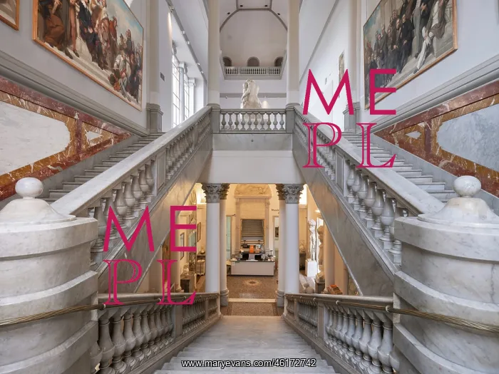: Monumental staircase, Musee des Beaux Arts, Nice, France : Monumental staircase, Musee des Beaux Arts, Nice, France