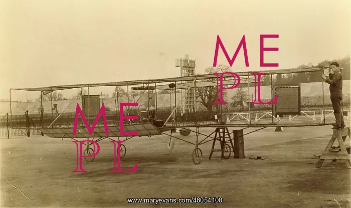 : The Moore-Brabazon biplane at Brooklands : The Moore-Brabazon biplane at Brooklands