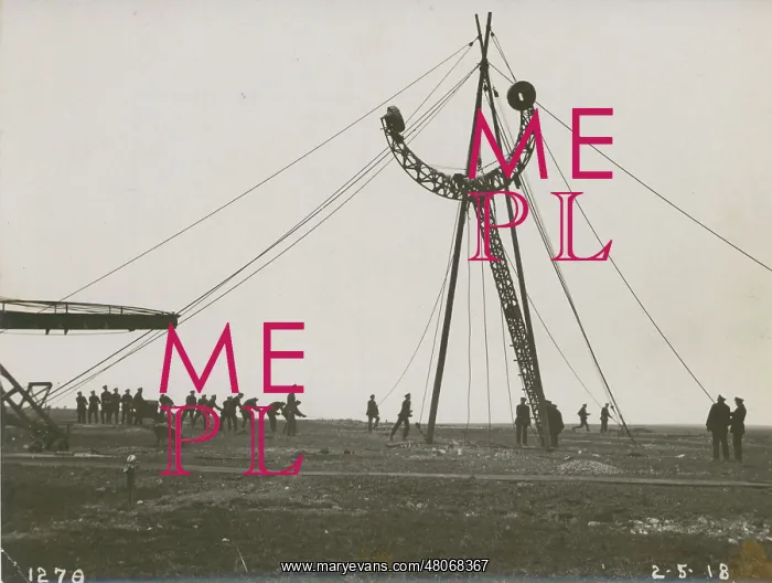 : Mooring experiment at the Naval Airship Station, Walney : Mooring experiment at the Naval Airship Station, Walney