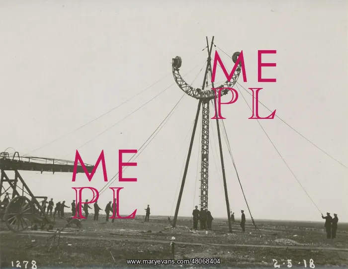 : Mooring experiment at the Naval Airship Station, Walney : Mooring experiment at the Naval Airship Station, Walney