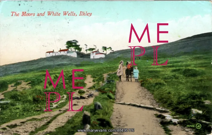 : The Moors & White Wells, Ilkley, Yorkshire : The Moors & White Wells, Ilkley, Yorkshire