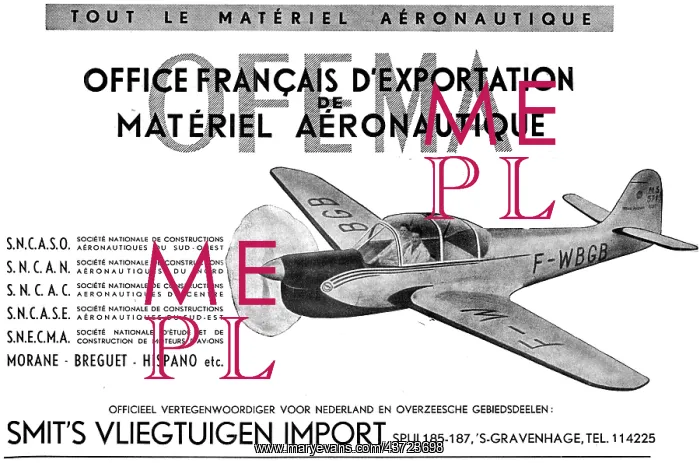 : Morane Breguet Hispano - SNCASO SNECMA : Morane Breguet Hispano - SNCASO SNECMA