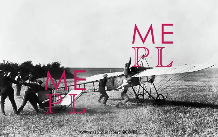 : Morane-Soulnier Type a Monoplane Reparing for Take-Off : Morane-Soulnier Type a Monoplane Reparing for Take-Off