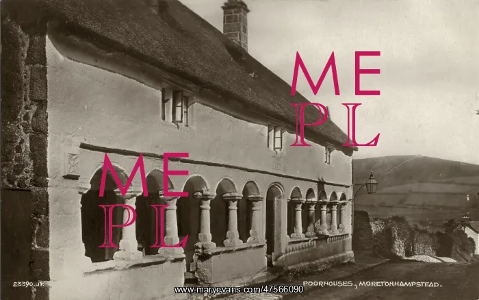 : Moretonhampstead Almshouses, Devon : Moretonhampstead Almshouses, Devon