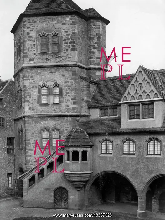 : The Moritzburg Castle in Halle - Saale, 1932 : The Moritzburg Castle in Halle - Saale, 1932