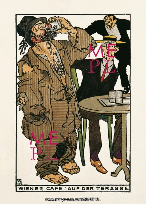 : Moriz Jung. Viennese Cafe. On the : Moriz Jung. Viennese Cafe. On the