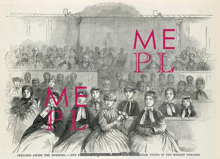 : Mormon wives of Brigham Young at the theatre : Mormon wives of Brigham Young at the theatre